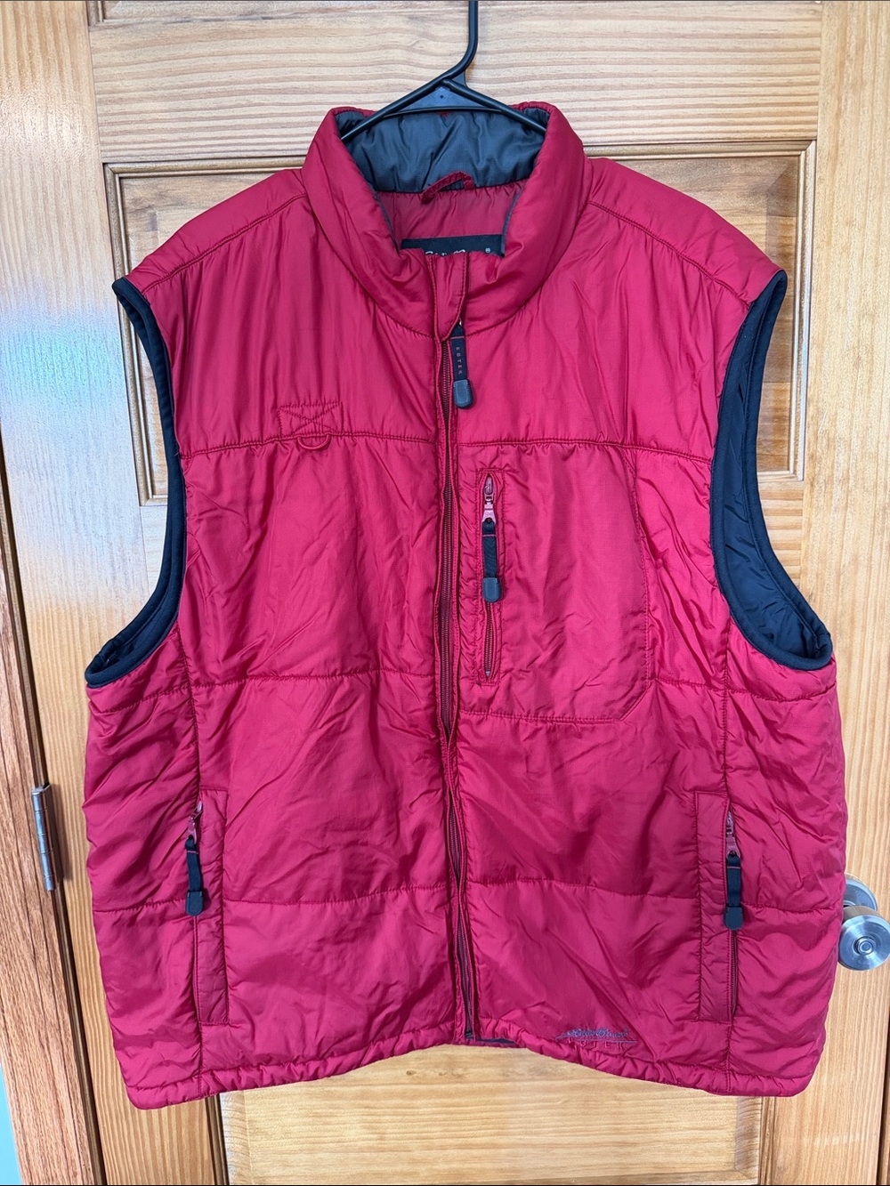 Eddie Bauer Ebtek Red Quilted Insulated Vest- Size XLT